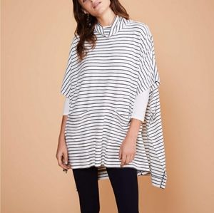 Lou and Grey Brush stripe Cowl Poncho